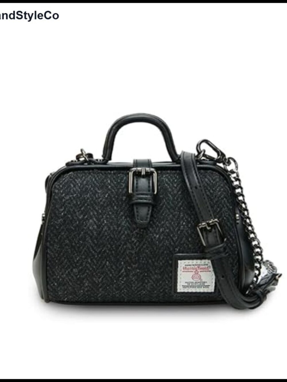 Islander Harris Tweed Mini Doctor Bag Women's Microfiber Leather Satchel